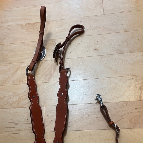 Western Leather Horse Breast Collar - Picture 6 of 10